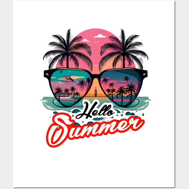 Hello Summer Wall Art by Farhan S